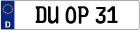 Truck License Plate